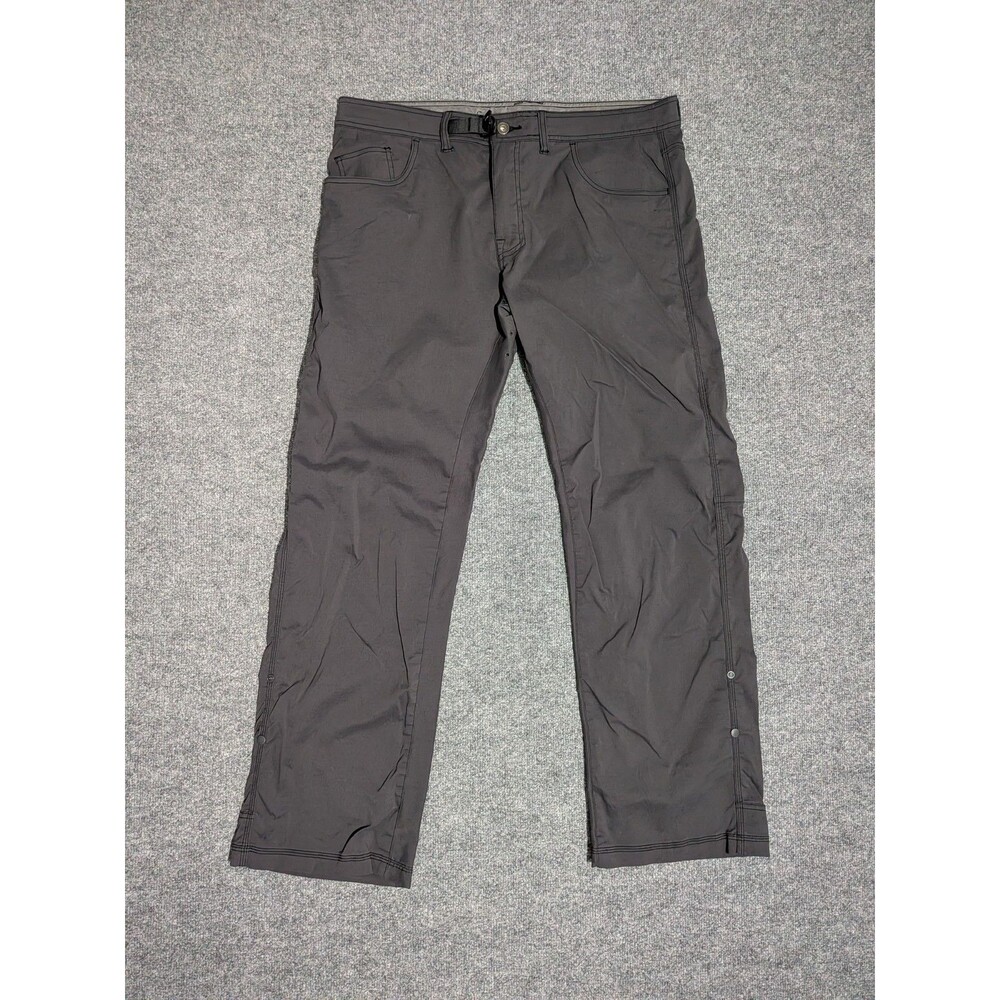 Prana Zioneer Pants Mens 38x32 Outdoor Hiking Gray